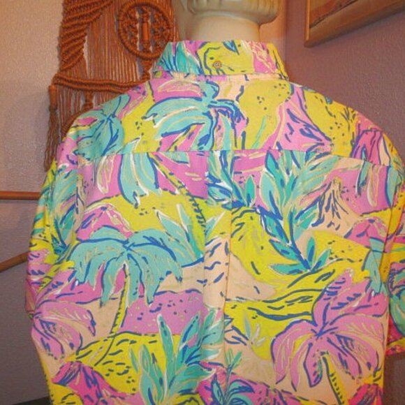 Chubbies The Nutter Polo Shirt Mens Size L Hawaiian Limited Edition Tropical USA - Picture 10 of 12